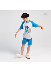 Bộ Bé Trai Bigfox, Bộ Cộc Tay Trẻ Em Mùa Hè Chất Cotton Mát In Hình Ván Lướt Sóng