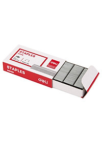 Dập ghim #10 Deli, kèm hộp đựng ghim 15 trang, Đen, xanh, xám - 1 cái E0251