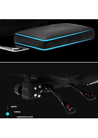 Ghế xoay văn phòng nâng hạ độ cao, có chức năng matxa, có gác chân, da PU cao cấp - Bảo Hành 2 Năm