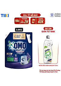 Túi Nước giặt Omo Nước giặt cửa trước hương Lavender Khử mùi thư thái 3.6KG