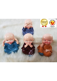 Bộ tượng 4 chú tiểu-tượng phật phong thủy,trang trí xe ô tô
