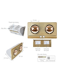 Đèn Sưởi Phòng Nhà Tắm FUJIKA - Hàng Chính Hãng