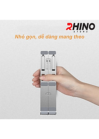Giá đỡ Laptop, cho ipad, cho macbook tản nhiệt Rhino KL102, kệ đỡ máy tính nhôm cao cấp, gấp gọn, tặng kèm túi đựng - Hàng chính hãng