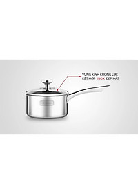 Quánh Inox nguyên khối Elmich baby EL-3848 size 14cm - Hàng chính hãng