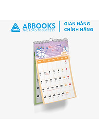 Lịch Treo Tường 2026 - Time Is A Gift - Thời Gian Là 1 Món Quà Chủ Đề Kỳ Lân - Kèm Sticker Trang Trí