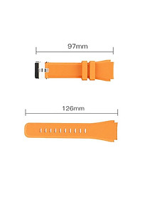 Dây đồng hồ cao su Sikai cao cấp 22mm