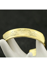 VÒNG TAY HOA SEN CHỮ PHẬT KHẮC BÁT NHÃ TÂM KINH BẰNG ĐỒNG