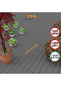 [COMBO 11] Vỉ nhựa lót sàn MHI cao 2 cm, chuyên dụng cho ban công, bể bơi sân vườn PP - kích thước 30 cm x 30 cm x 2 cm