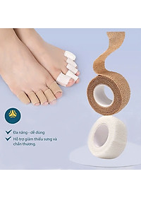 COMBO 2 CUỘN Băng vải quấn bảo vệ ngón chân giảm ma sát, chống chai sần khi mang giày - Giao Màu Ngẫu Nhiên