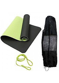 Thảm Yoga TPE 2 Lớp Siêu Dày 10mm (±0.5mm)  - Thảm Tập Yoga Định Tuyến TPE 2 Lớp Siêu Siêu Dày 10mm (±0.5mm) Chính Hãng miDoctor – Tặng Bao Đựng Thảm + Dây Buộc Thảm Tập Yoga