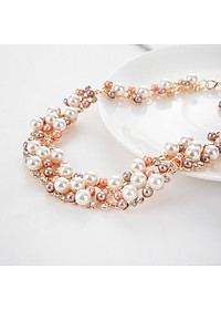 Bộ trang sức nữ, bộ trang sức ngọc trai, bộ trang sức dây chuyền bông tai BHB164