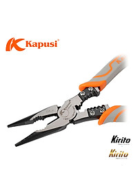 Kìm nhọn đa năng 9inch 225mm KAPUSI Japan K-8068, thép CRV độ cứng cao lưỡi kìm sắc