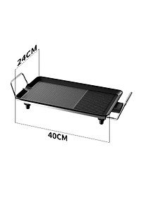 Bếp Nướng Điện DAMAS Electric Grill DK 7558 - Công suất 1500W mạnh mẽ - Thiết kế rãnh thoát dầu mỡ tiện dụng - Lớp phủ chống dính Greblon từ Đức - Hàng chính hãng