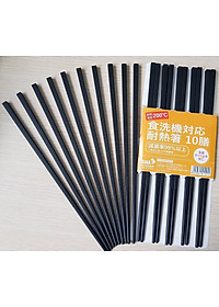 Set 10 Đôi Đũa Kháng Khuẩn Nội Địa Nhật Bản - HÀNG LOẠI 1- CHÍNH HÃNG MINIIN- Tặng kèm 2 khăn lau bếp