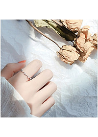 Nhẫn bạc thời trang phong cách Hàn quốc.12.09.Hở xoắn  ngôi sao