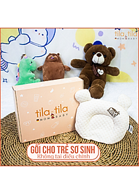 Gối Cao Su Non Cho Em Bé Loại Cao Cấp Chính Hãng Tila-Tila Thương Hiệu Đức Mã TG02 Chống Méo Đầu, Bẹp Đầu, Nghẹo Cổ, Còm Lưng Bé
