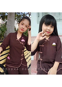 Đồ Lam Cho Bé # Mẫu Tàu Xéo Cho Bé # Đồ Bộ Bé # Quần Áo Bé Gái