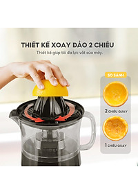 Máy vắt cam mini Lebenlang LBL3383 công suất 40W, dung tích 500ml, bảo hành 2 năm - hàng chính hãng