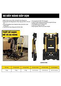 Xe đẩy tay đa năng cao cấp stanley FT585
