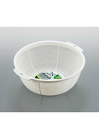 Rổ nhựa tròn Sanada Seiko φ28cm có tai treo - Nội địa Nhật Bản