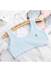 Bộ 5 áo lót học sinh nữ vải cotton dây bản to không đệm mút thoáng mát - ao lot hoc sinh nu day to