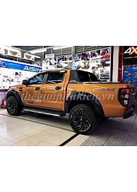 Bộ ốp tay nắm, hõm cửa xe Ford Ranger - nhựa ABS đen