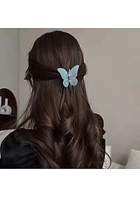 Kẹp tóc con bướm pha lê solid - Kẹp tóc càng cua con bướm phong cách Hàn Quốc - Kẹp tóc đẹp cho lady