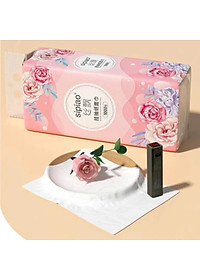 Thùng 10 Bịch Giấy Treo Đa Năng SIPIAO Hoa Hồng – Khăn Giấy Rút Treo Tường 4 Lớp, 1000 Tờ/Bịch, Giấy Tre Dai Mềm - HÀNG CHÍNH HÃNG MINIIN