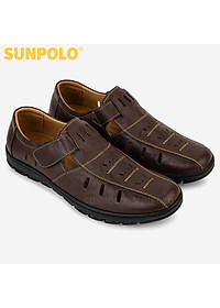 Giày Rọ Nam Da Bò SUNPOLO STA680 (Đen, Nâu)