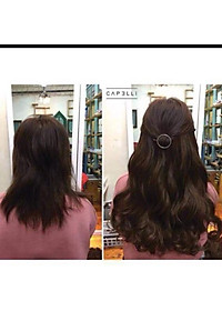  Tóc giả kẹp nữa đầu kẹp phím   kẹp phím nữa đầu dợn sóng lững- hình thật