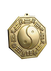 Gương bát quái đồng nguyên chất size 13,5cm