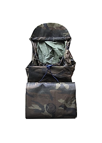 Áo mưa cánh dơi người lớn dài 1,4m*1,2m, hoạ tiết rằn ri, chất liệu vải dù dày dặn - hàng chính hãng