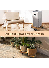 Đế Lót Để Chậu Cây Có Bánh Xe ANKAN 40cm Làm Giá Đỡ Kệ Hoa Cây Cảnh, Màu Vàng Nắng, Chịu Tải 120Kg