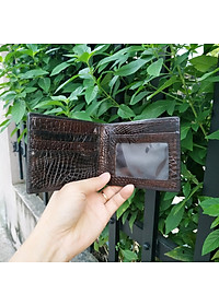 Bóp Da Cá Sấu. [DA BỤNG RẤT MỀM VÀ BỀN] 2 Mặt Đều Được Làm Từ Da Cá Sấu Cao Cấp