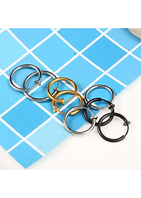 Bông tai nam titan kẹp vành không cần bấm lỗ xỏ lỗ 2 chiếc
