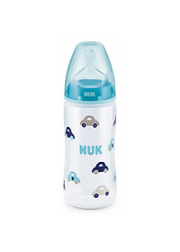 Bình Sữa Nhựa PP 300ml Núm Ti Silicone S1 Nuk NU66133 (Size M) - Màu Ngẫu Nhiên