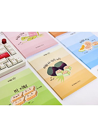 Tập Học Sinh Bánh Việt - Miền Nam - 4 Ô Ly - 96 Trang 80gsm - The Sun 03 - Bánh Ít Lá Gai