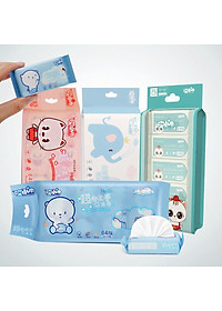 Khăn Giấy Ướt Mini Dễ Thương Bỏ Túi Tiện Lợi ( 1 Túi 8 Gói ) Phù Hợp Mang Đi Chơi, Đi Du Lịch, Tiện Dụng Giao Màu Ngẫu Nhiên