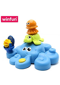 Đồ chơi tắm cho bé - tháp xếp chồng bạch tuộc phun nước vui nhộn Winfun 7117 - Phát triển tư duy logic- kỹ năng cho bé