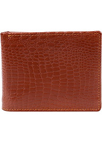 Bộ Ví & Thắt Lưng Nam Vân Cá Sấu Huy Hoàng HT2112-HT4115 (23 x 11,5 cm) - Nâu