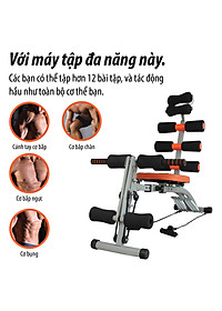 Máy Tập Đa năng New Six Pack Care mẫu mới model KM2017 (Hàng nhập khẩu)