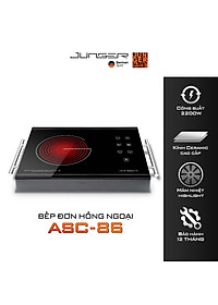 Bếp đơn hồng ngoại Junger ASC-86 2000W Không kén nồi Hàng Chính Hãng Bảo Hành 12 Tháng