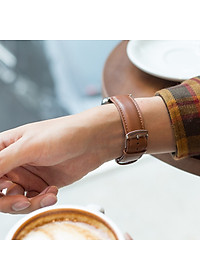 Dây Đồng Hồ Da Bò Italy Cao Cấp Màu Vàng Bò Size 14/16/18/20/22mm - Dây Da Đồng Hồ Da Bò Thật 100%, Bảo Hành 12T