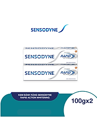 Bộ 2 Kem Đánh Răng Sensodyne Rapid Action Whitening 100g