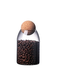 Bình Bảo Quản Thực Phẩm Bằng Thủy Tinh Có Nút Gỗ Kín