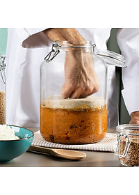 Hũ thủy tinh nắp cài Bormioli Rocco Fido 5L – Kín hơi, bảo quản thực phẩm dung tích lớn, cao cấp Ý