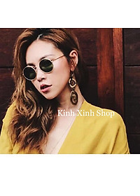 Kính mát nam nữ thời trang mắt tròn cao cấp