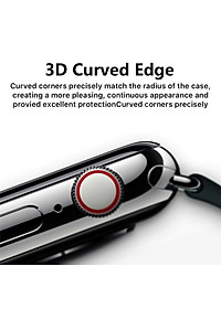 Miếng dán cường lực 3D Nillin AW+ Cho Apple Watch 44mm (Chống va đập, Độ nét Full HD, chống vân tay) - Hàng chính hãng