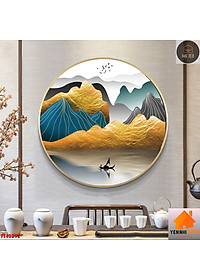 Tranh tròn treo tường, ️XẢ 10 MẪU Tranh tráng gương tròn - tranh tròn tráng gương, tranh tròn trang trí phòng