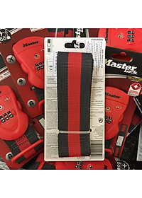 Dây Đai Vali Master Lock 4702 EURD RED Đầu khóa số có chứng nhận TSA - MSOFT